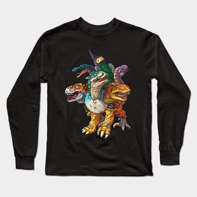 Chimera Mesozoica Mutante Long Sleeve T-Shirt by SimonFagio